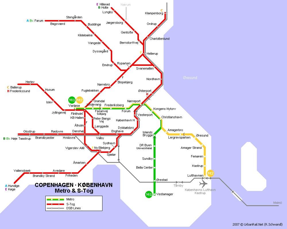 Karte metro, dānija