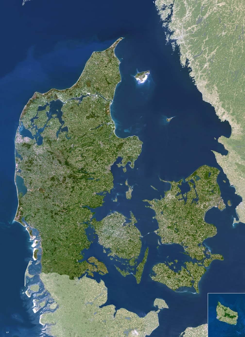 Karte dānija satelītu 
