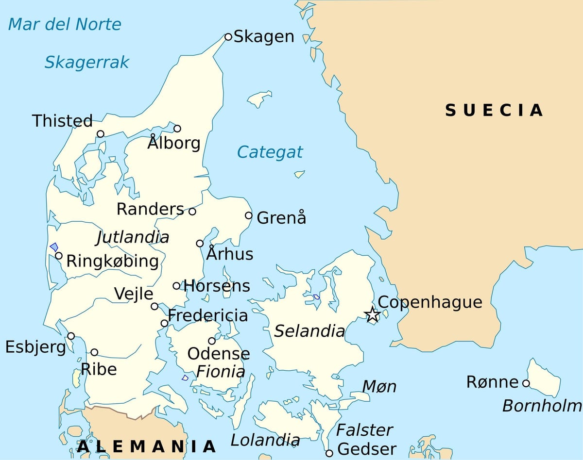 Karte fredericijas dānija