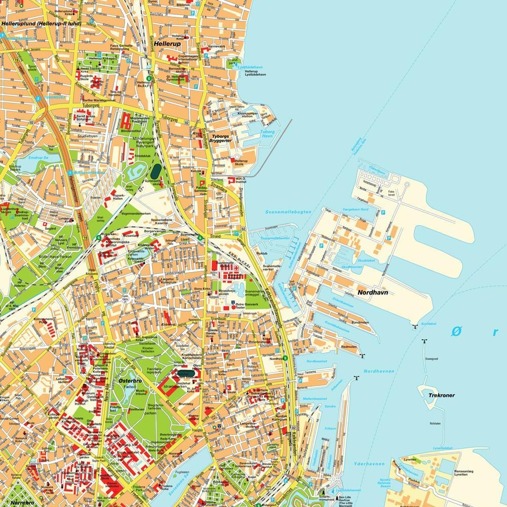 Karte kopenhāgenā, dānijā