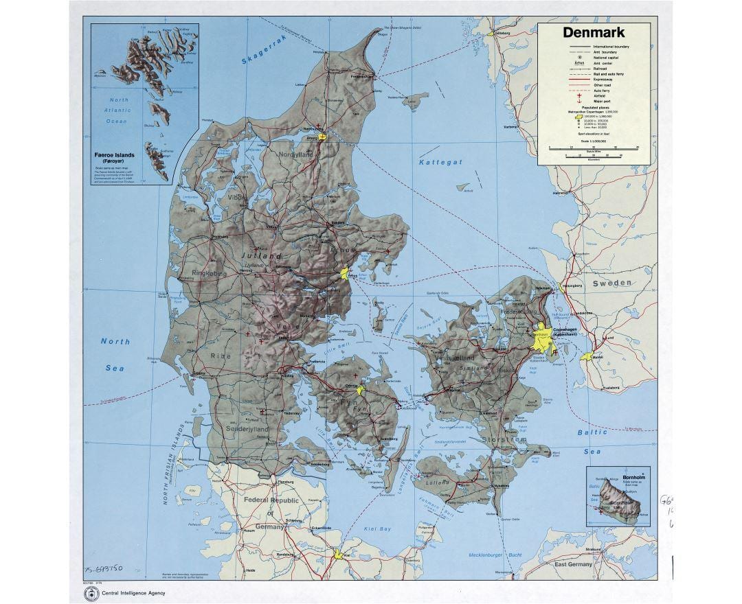 Karte lidostām dānija 