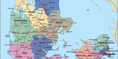 Karte politisko dānija 