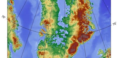 Karte dānija topogrāfiskās