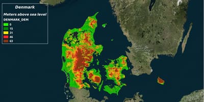 Kartes dānijas klimata 